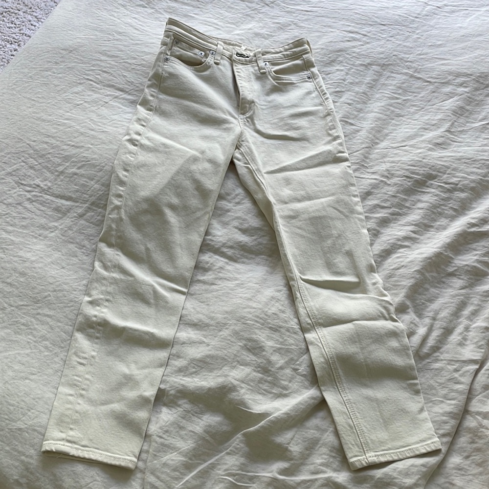 Rag & Bone White Jeans 25